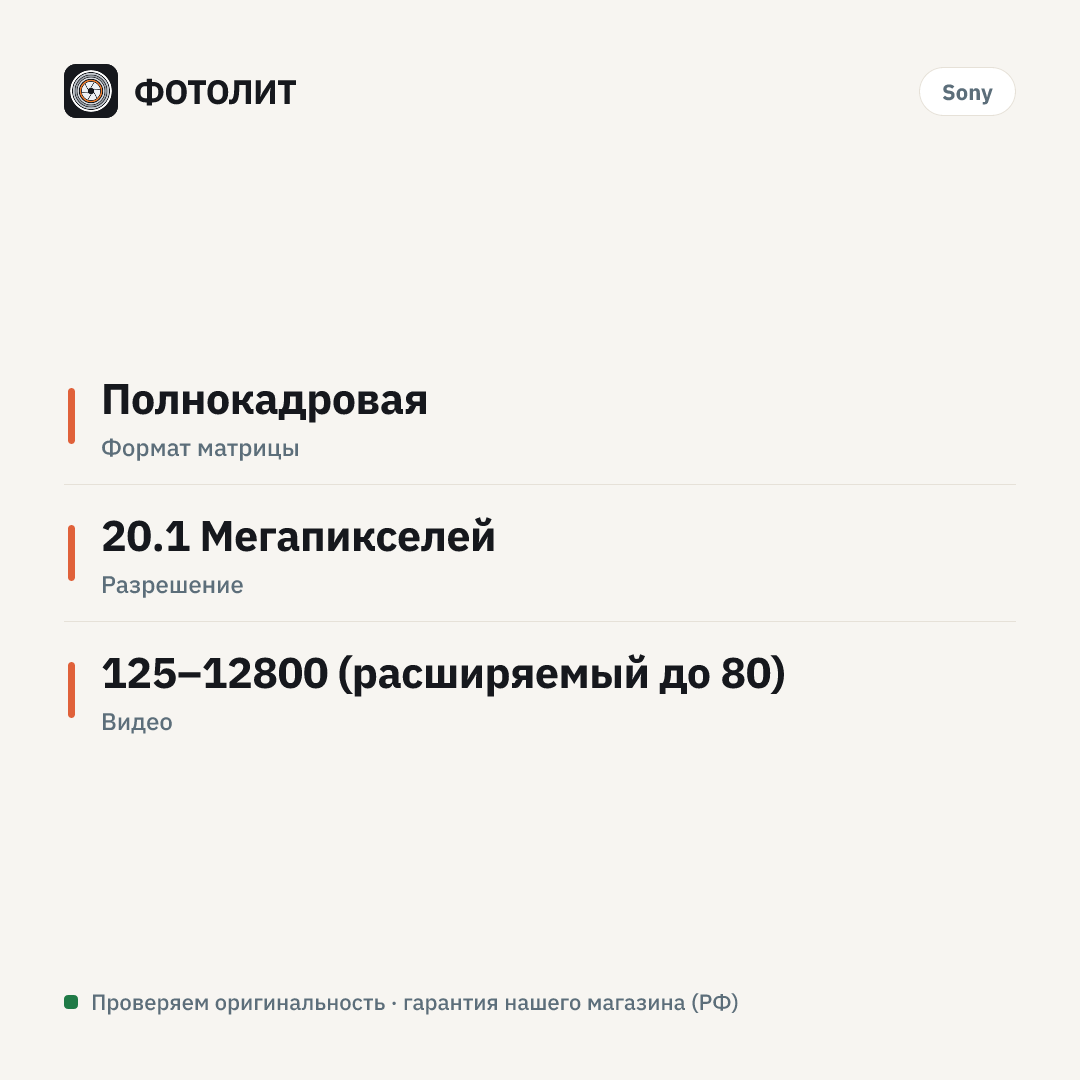 Фотоаппарат Sony ZV-1 II, белый — инфографика характеристик