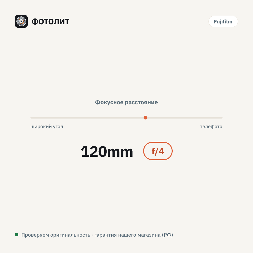 Объектив Fujifilm GF 120mm F4 R LM OIS WR Macro — визуализация характеристик