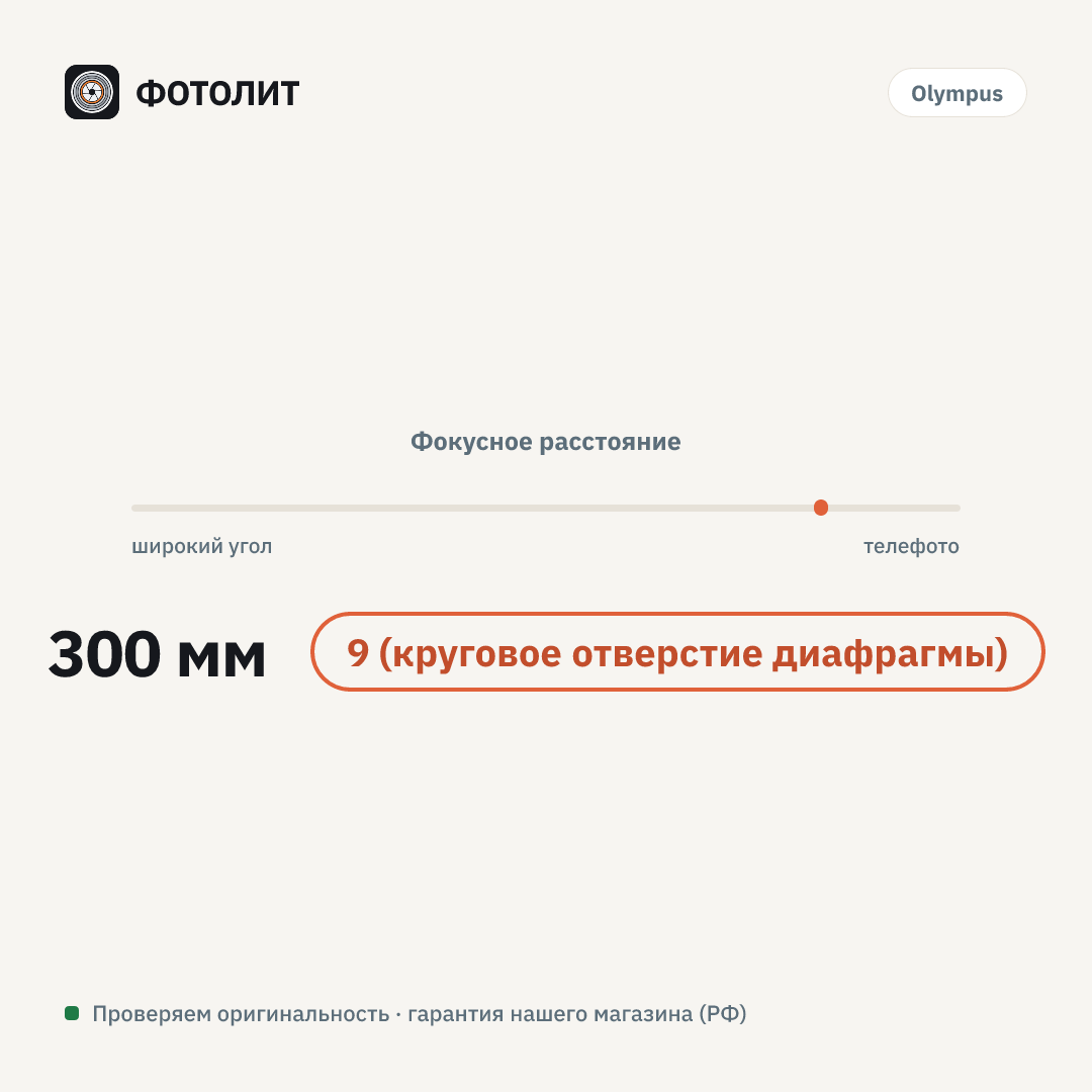 Объектив OM SYSTEM M.Zuiko Digital ED 300mm f/4 IS PRO — визуализация характеристик