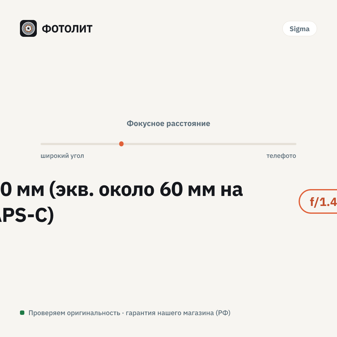 Объектив Sigma 40mm f/1.4 DG HSM Art Sony FE — визуализация характеристик