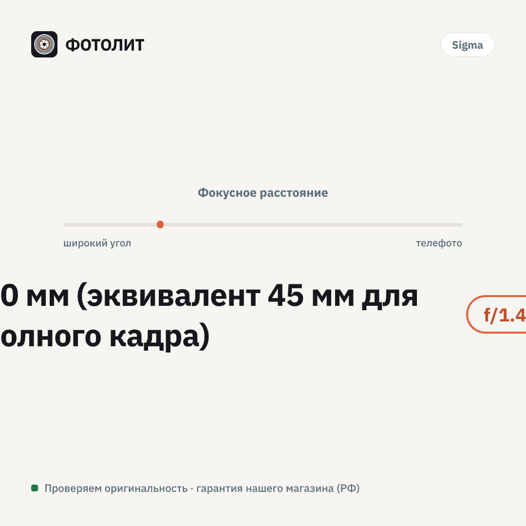 Объектив Sigma AF 30mm f/1.4 DC HSM Art Nikon F — визуализация характеристик