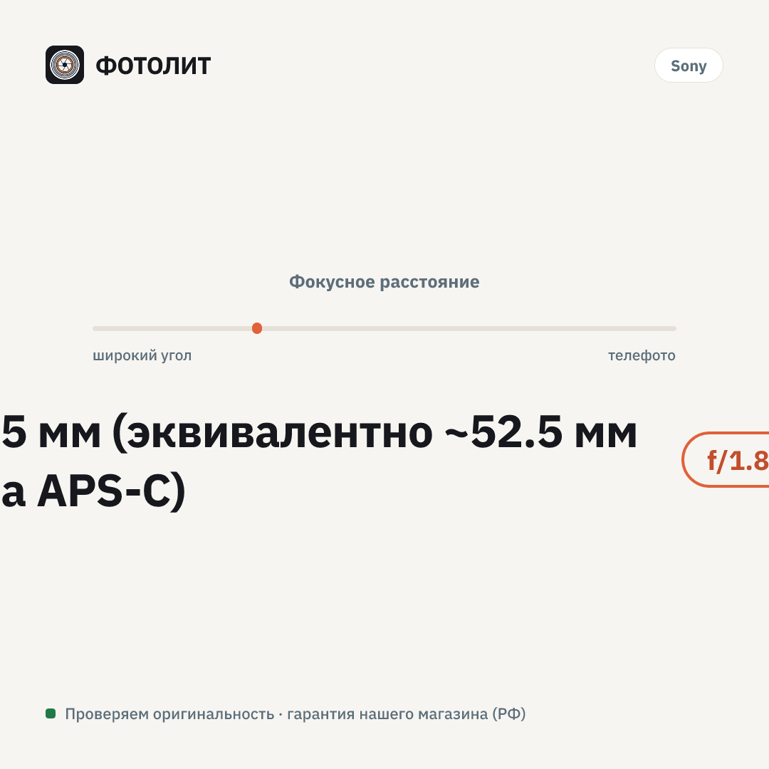 Объектив Sony FE 35mm f/1.8 (SEL35F18F) — визуализация характеристик