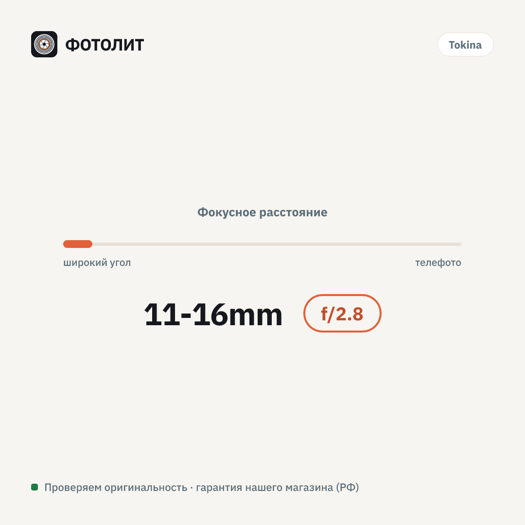 Объектив Tokina atx-i 11-16mm F2.8 CF Canon — визуализация характеристик