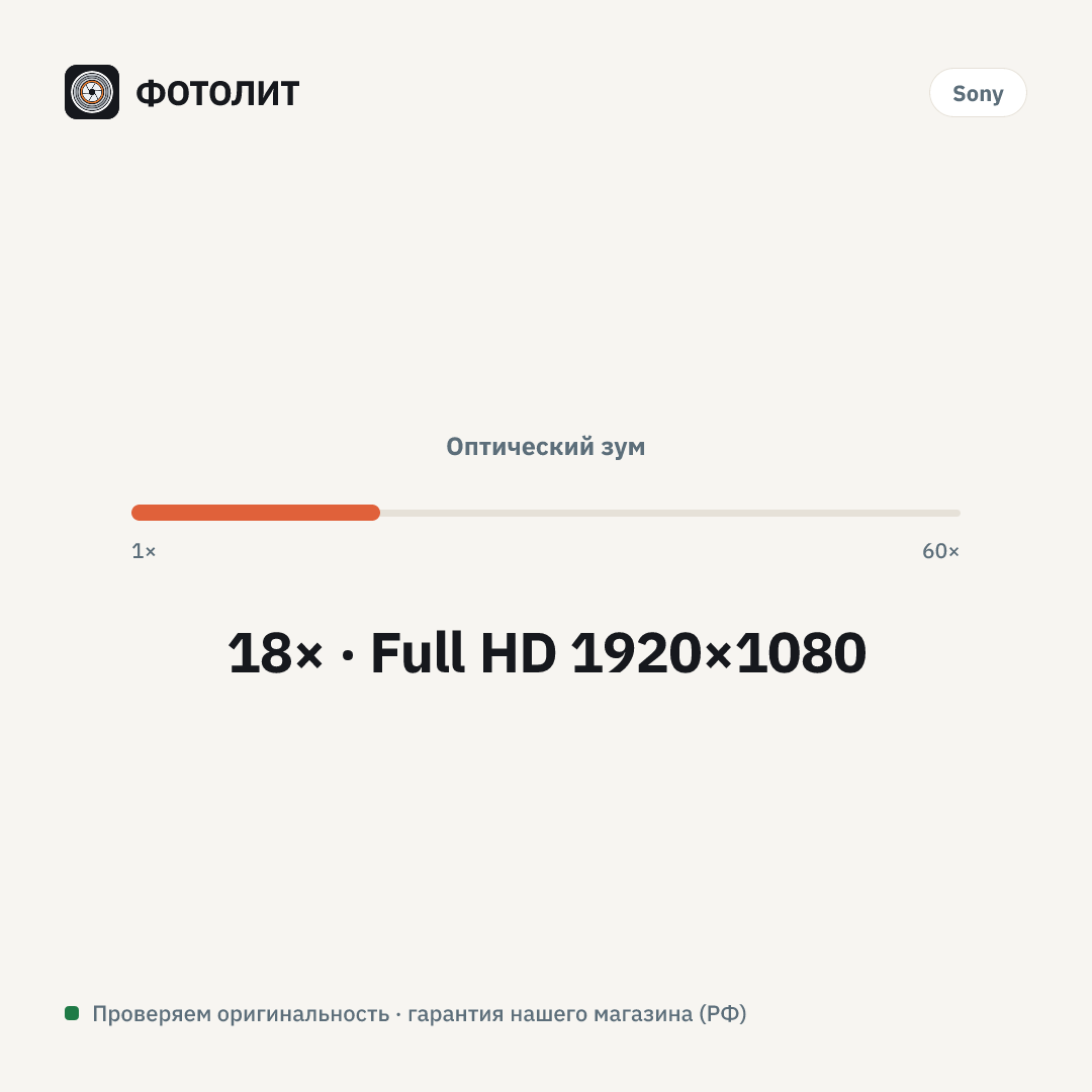 Видеокамера Sony NEX-FS700EK — визуализация характеристик