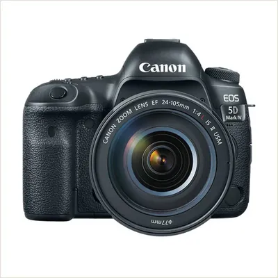 Фотоаппарат Canon EOS 5D Mark IV Kit EF 24-105mm 1:4 L IS II USM, черный — фото 1