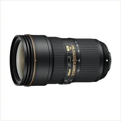 Объектив Nikon 24-70mm f/2.8E ED VR AF-S Nikkor, черный — фото 1