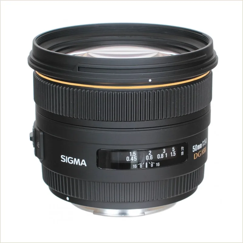 Объектив Sigma AF 50mm f/1.4 EX DG HSM Nikon F, чёрный