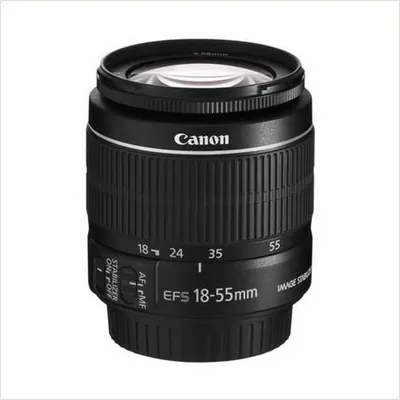 Объектив Canon EF-S 18-55mm f/3.5-5.6 III, черный — фото 1