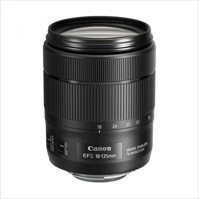 Объектив Canon EF-S 18-135mm f/3.5-5.6 IS USM, черный — фото 1