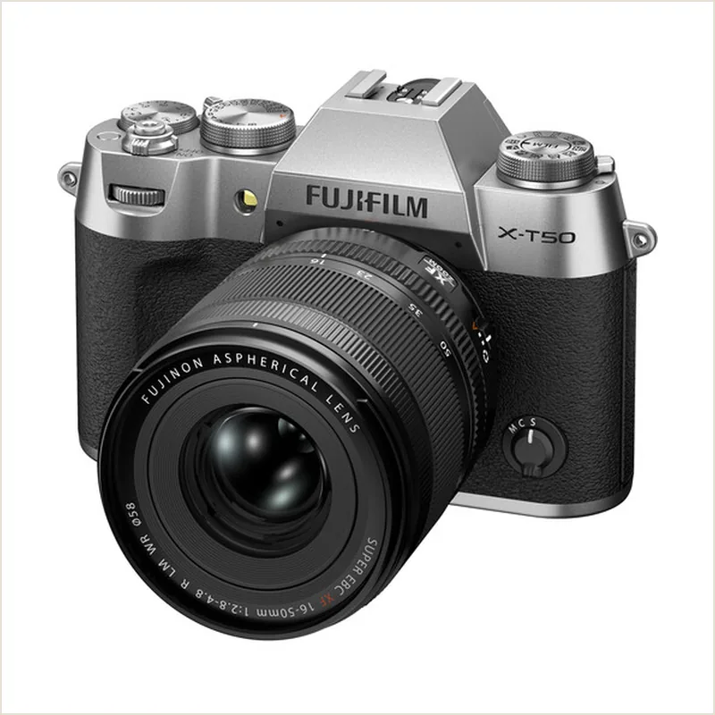 Беззеркальный фотоаппарат Fujifilm X-T50 Kit XF 16-50mm f/2.8-4.8, серебристый