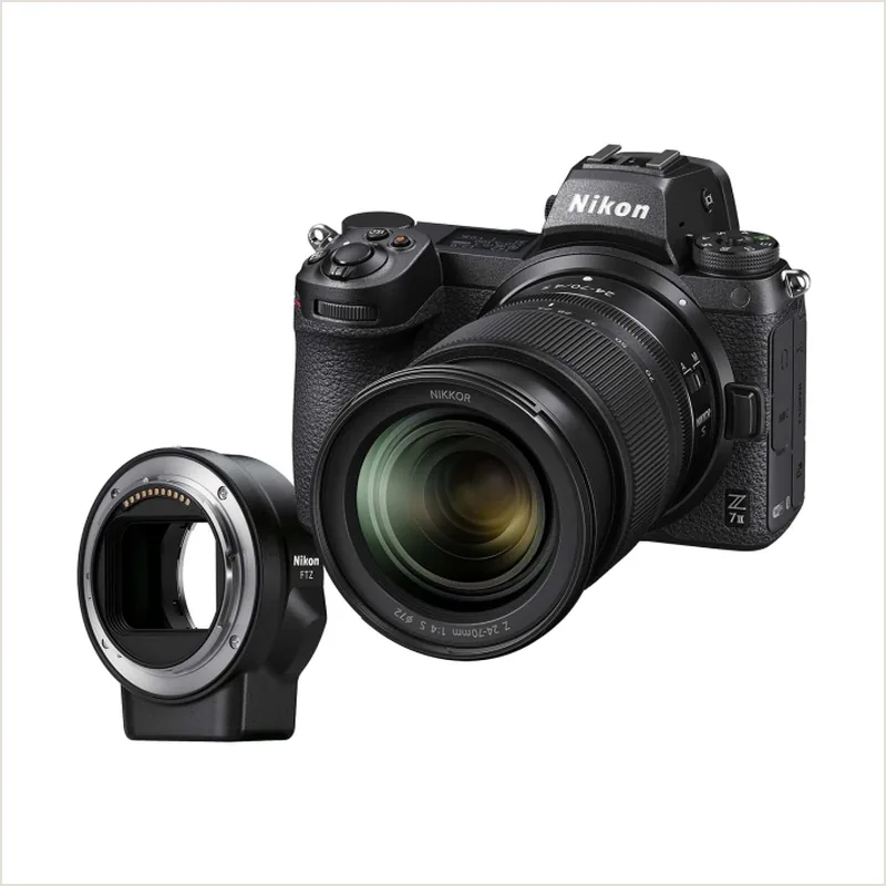 Фотоаппарат Nikon Z  7II Kit Nikkor Z 24-70mm f/4S+adapter FTZ, черный