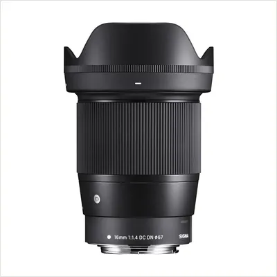 Объектив Sigma AF 16mm f/1.4 DC DN Contemporary Sony E, черный — фото 1