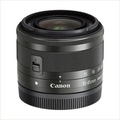 Объектив Canon EF-M 15-45mm f/3.5-6.3 IS STM, черный — фото 1