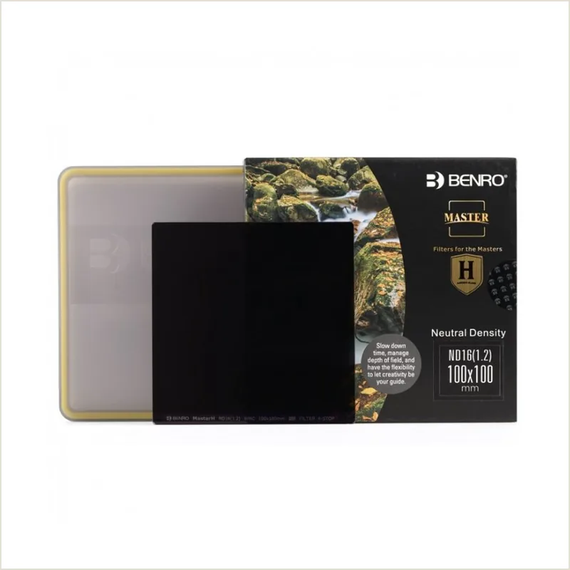 Cветофильтр нейтрально-серый Benro Master Harden Series ND16 (1.2) Square Filter 100х100mm
