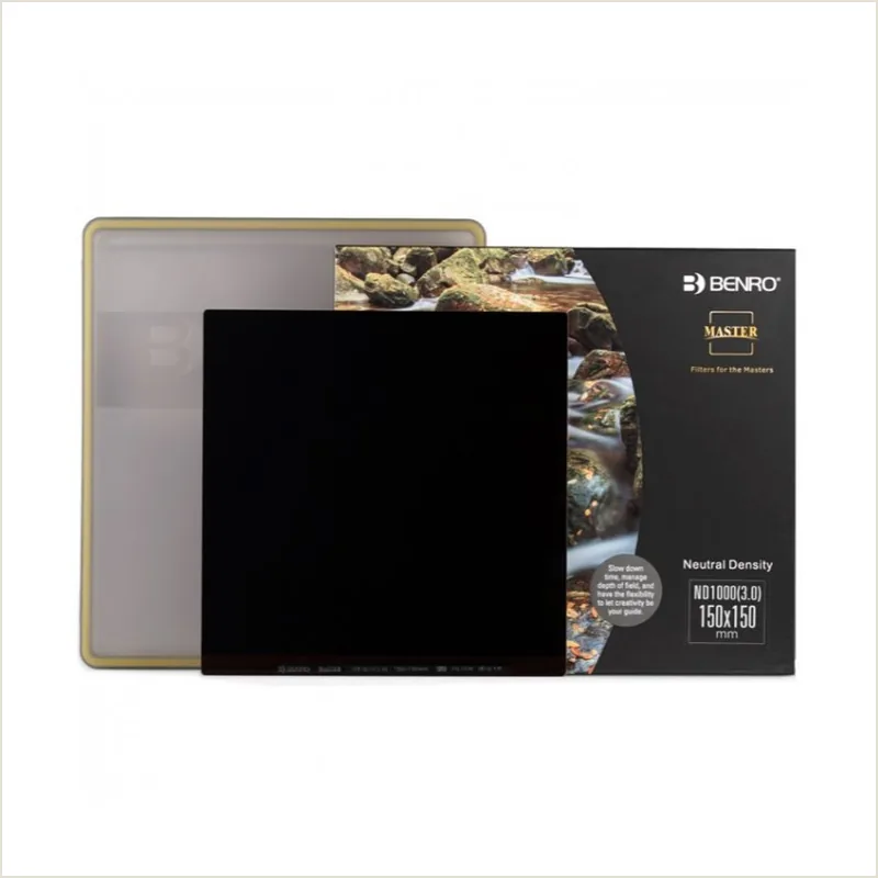 Cветофильтр нейтрально-серый Benro Master Series ND1000 (3.0) Square Filter 150х150mm