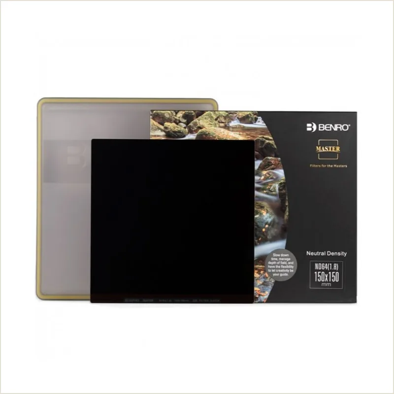 Cветофильтр нейтрально-серый Benro Master Series ND64 (1.8) Square Filter 150х150mm
