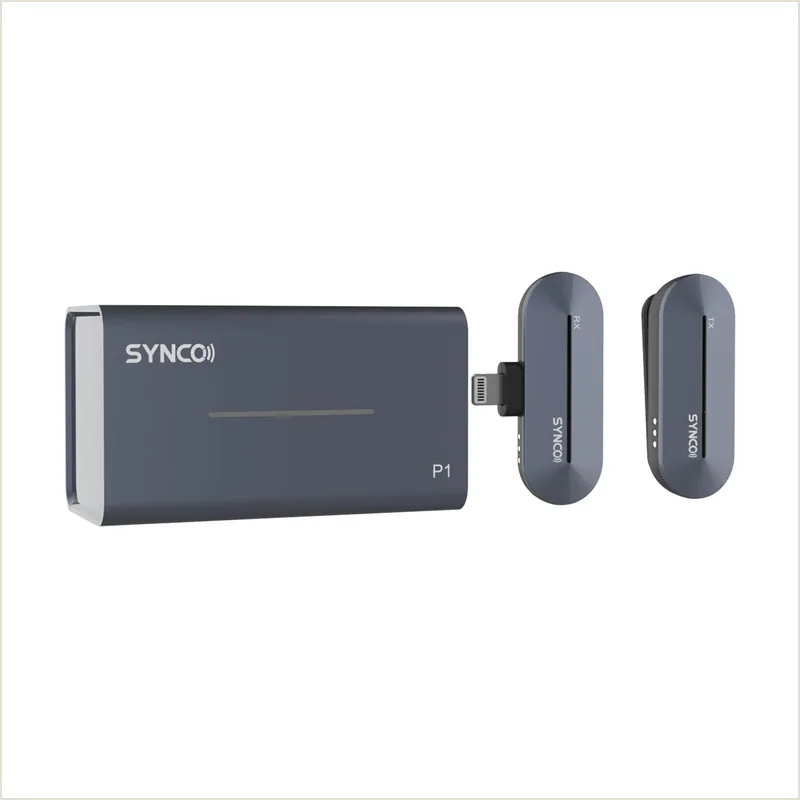 Synco P1L Радиосистема 2,4 ГГц приемник, передатчик, футляр-зарядка (Lighting iPhone)