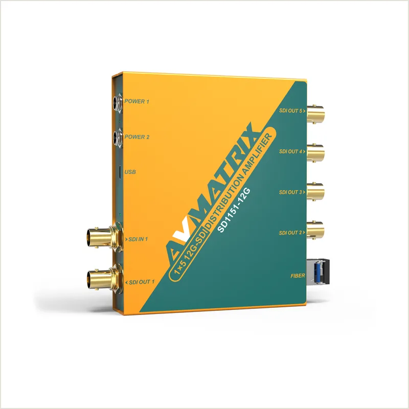 Усилитель-распределитель AVMATRIX SD1151 12G-SDI 1×5 с восстановлением тактовой частоты