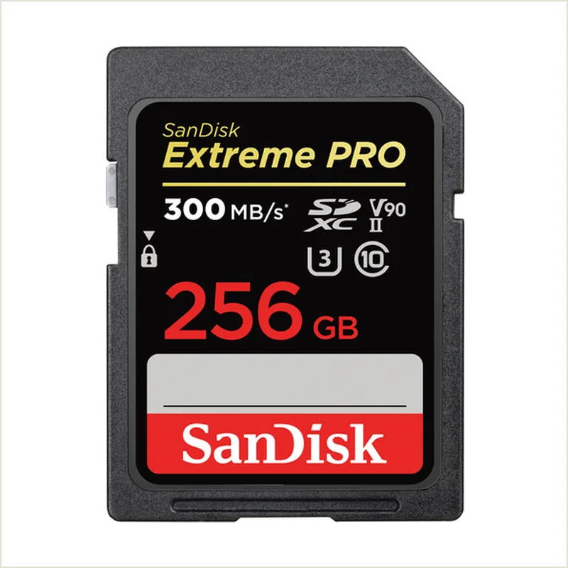 SanDisk Extreme Pro SDXC UHS-II V90 U3 300/300 MB/s 256GB SDSDXDM-256G-GN4IN