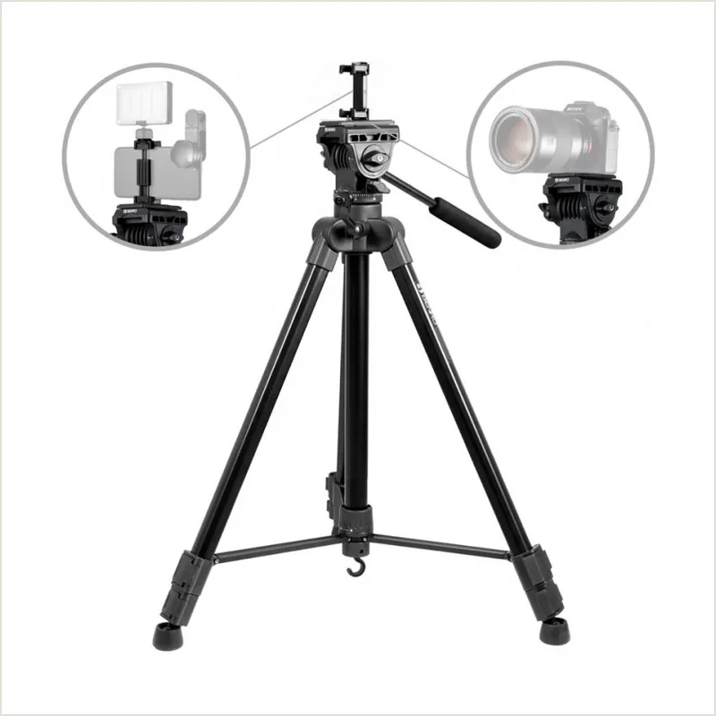 Benro T980EX+MH2N штатив c видеоголовой и держателем для смартфона