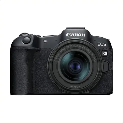 Фотоаппарат Canon EOS R8 Kit RF 24-50mm f/4.5-6.3 IS STM, черный — фото 1