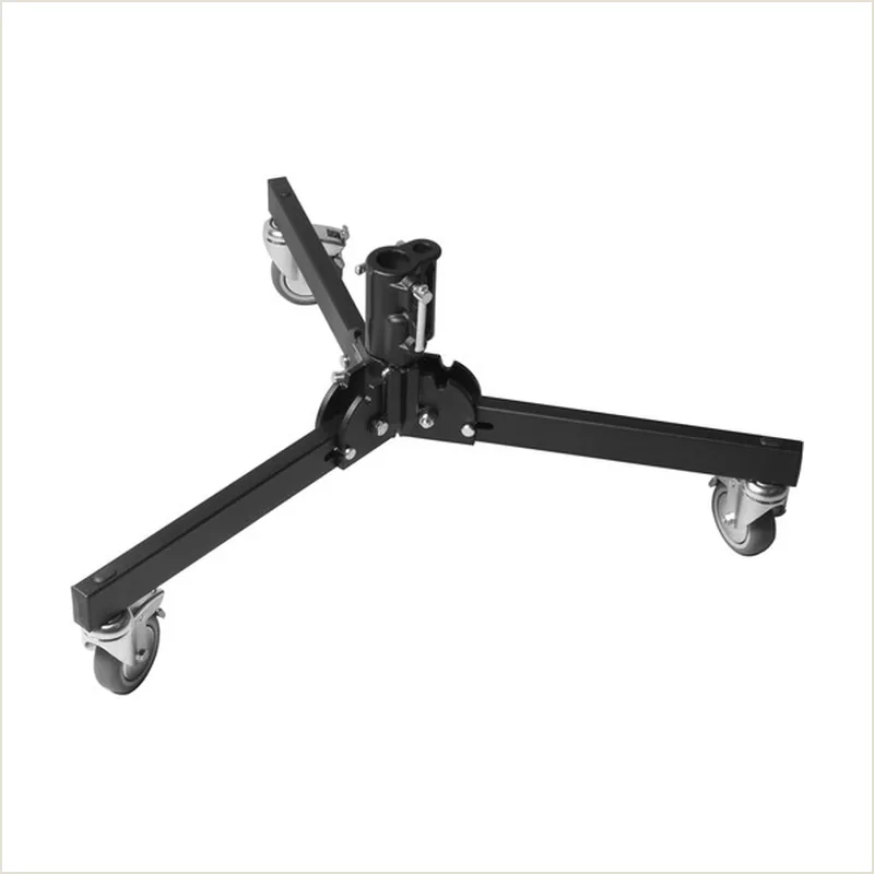 Основание Manfrotto 297BBASE для стоек с регулируемой ногой с колесами черное