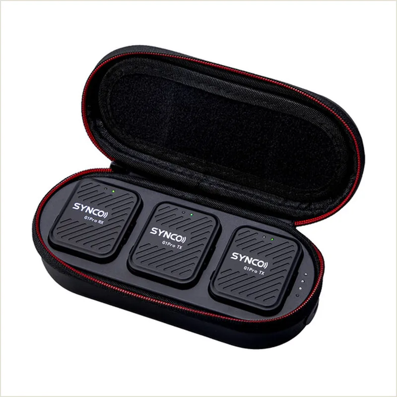 SYNCO G1(A2)Pro беспроводная микрофонная система 2,4 ГГц (2 передатчика) с кейсом-зарядкой