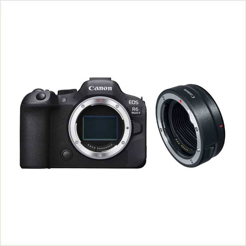 Фотоаппарат Canon EOS R6 Mark II Body адаптер EF-EOS R, черный