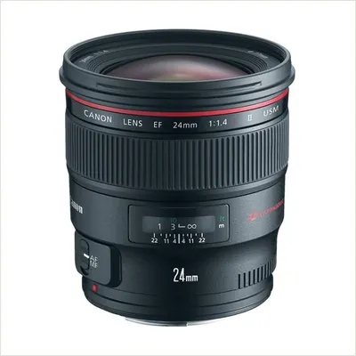 Объектив Canon EF 24mm f/1.4L II USM, Черный — фото 1