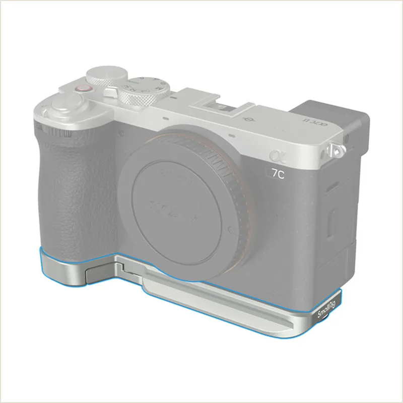 SmallRig 4439 Площадка для аксессуаров Bottom Mount Plate (серебряная) для камеры A7C II / A7CR,