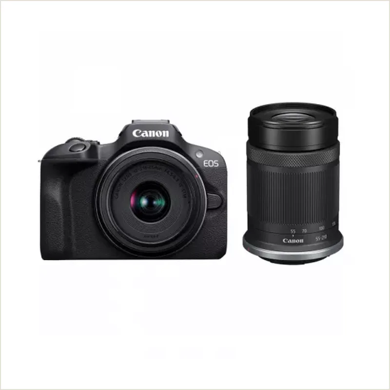 Фотоаппарат Canon EOS R100 Kit RF-S 18-45mm IS STM+RF-S 55-210mm IS STM