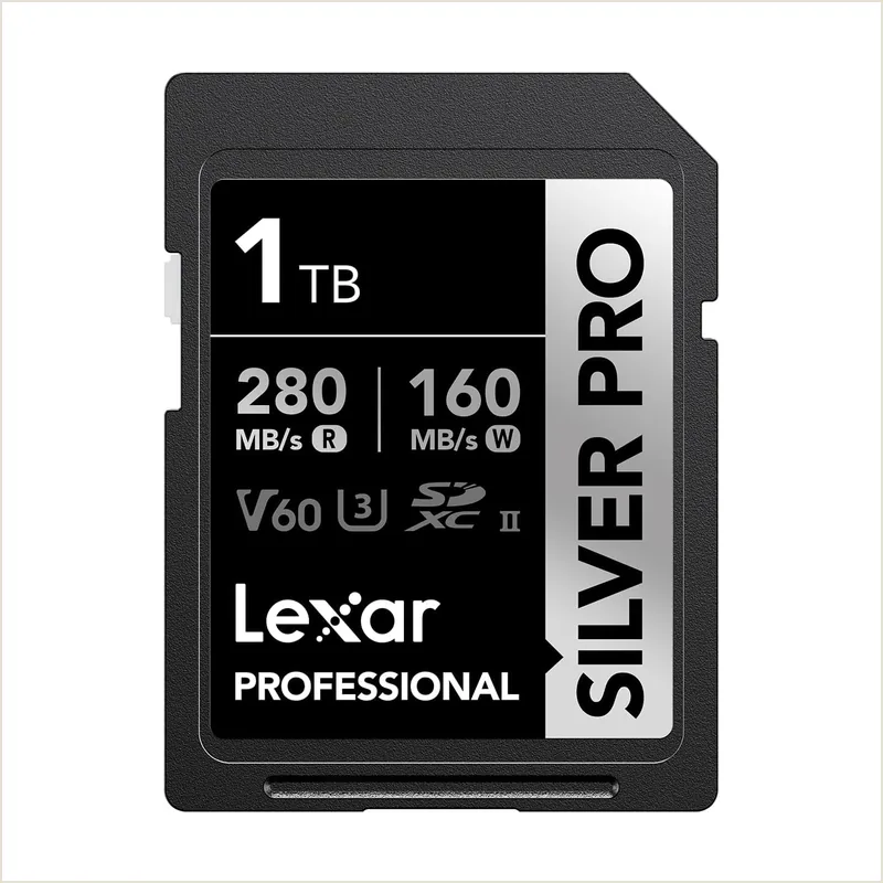 Карта памяти Lexar Professional Silver PRO 1TB SDXC, UHS-II U3 V60 4K 280/160