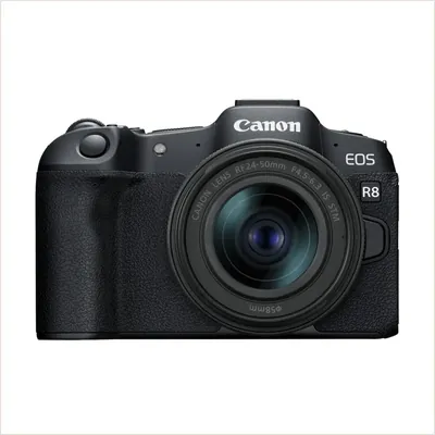 Фотоаппарат Canon EOS R8 kit RF 24-105mm f/4-7.1 IS STM, Черный — фото 1