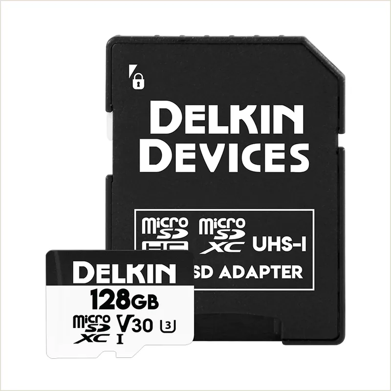 Карта памяти Delkin Devices Hyperspeed microSDXC 128GB UHS-I U3 V30, R/W 100/75 МБ/с