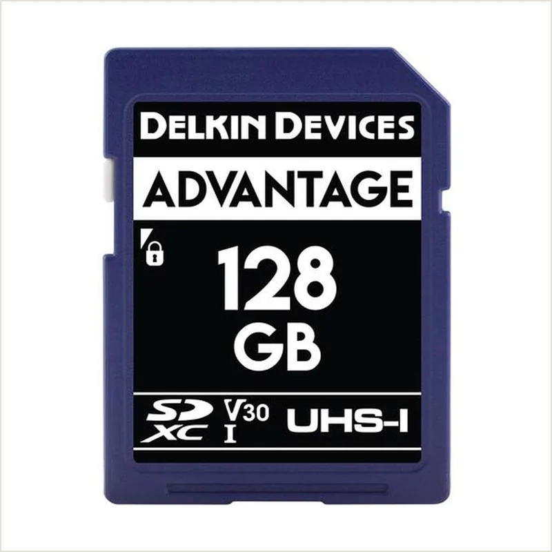 Карта памяти Delkin Devices Advantage SDXC 128GB UHS-I U3 V30, R/W 100/80 МБ/с