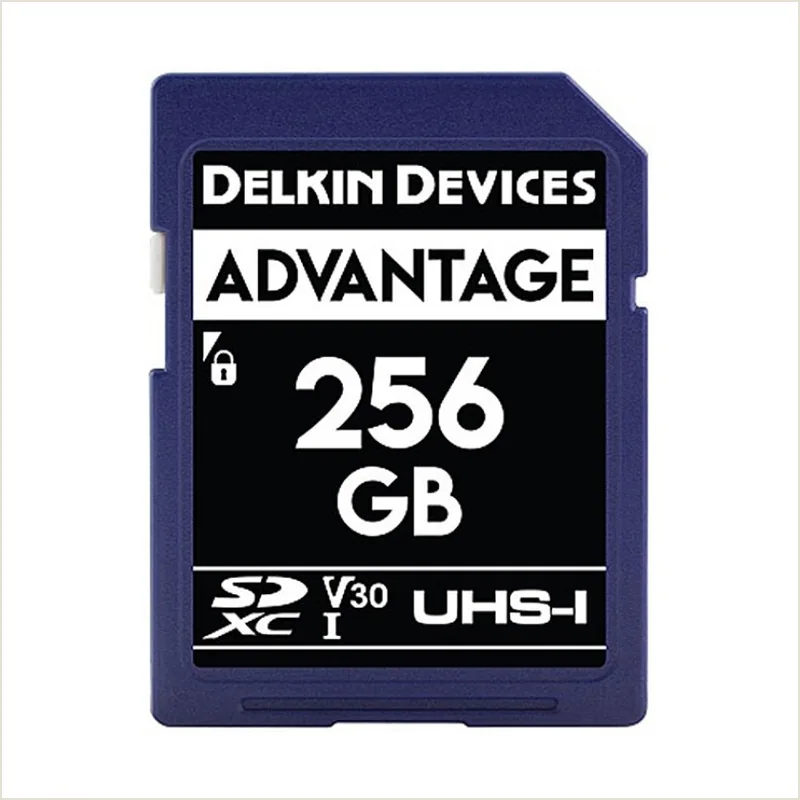 Карта памяти Delkin Devices Advantage SDXC 256GB UHS-I U3 V30, R/W 100/80 МБ/с