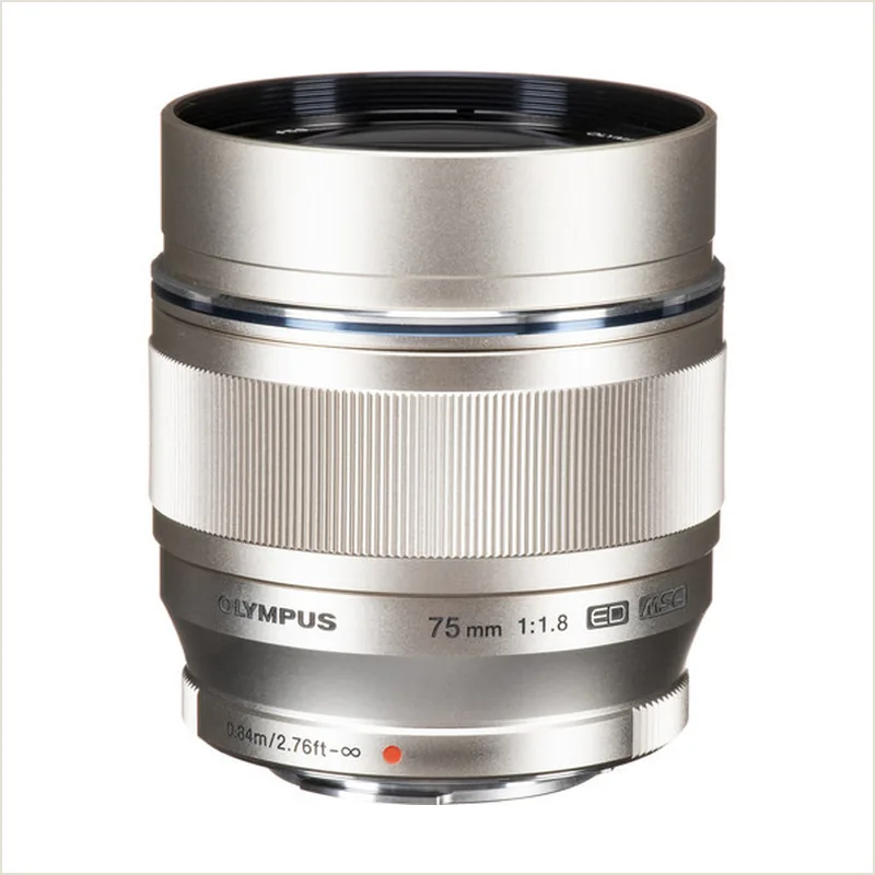 Объектив OM SYSTEM M.Zuiko Digital ED 75 мм f/1.8 серебристый