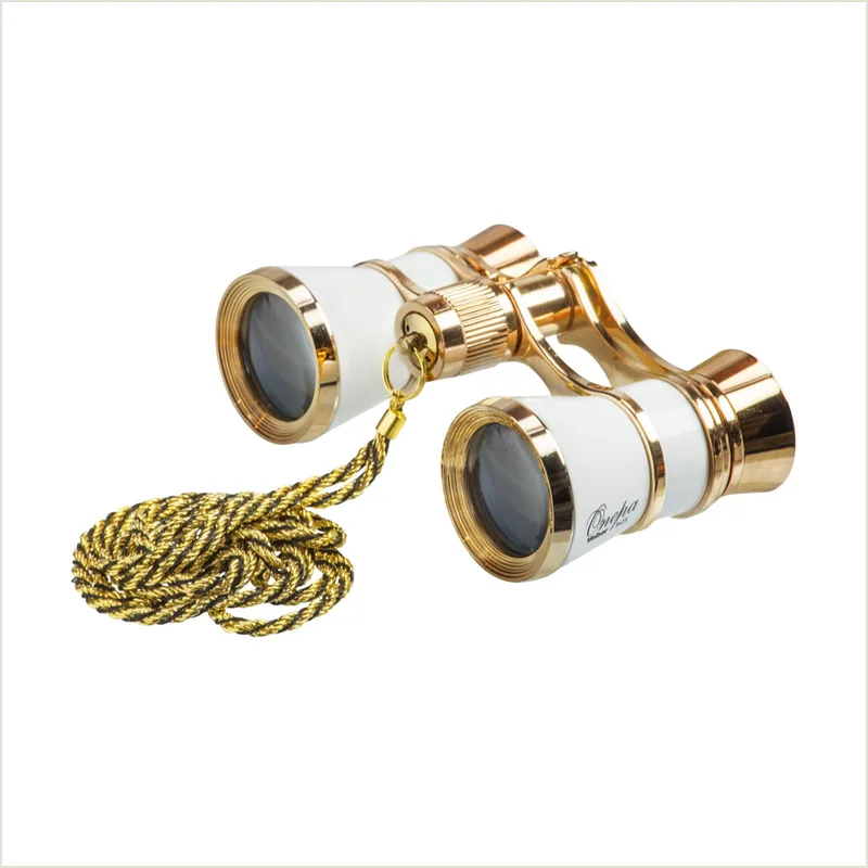 Бинокль БГЦ 3*25 D01 (белый с цепочкой)