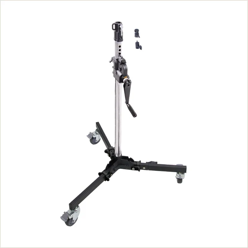 Стойка с редукторной колонной KUPO 382MH LOW BASE WIND-UP STAND на колесах