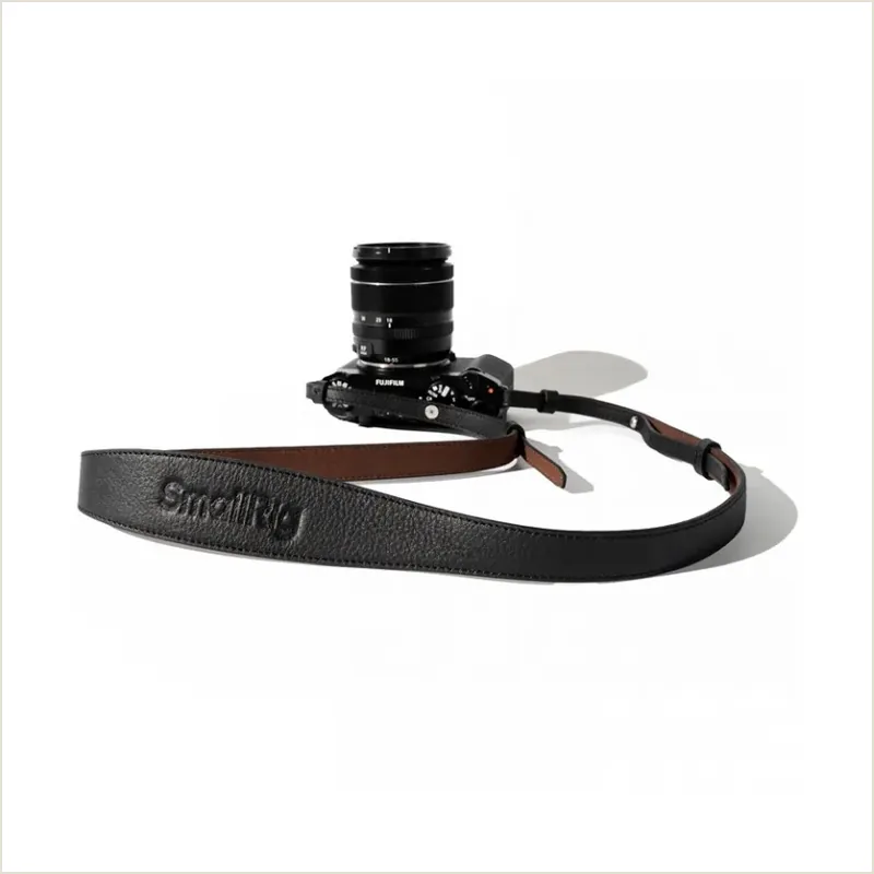 SmallRig 5208 Кожаный плечевой ремень для камеры Universal Leather Camera Shoulder Strap (Black)