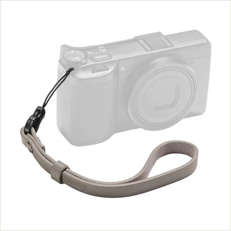 SmallRig 5682 Кожаный кистевой ремень для компактной камеры Quick Release Wrist Strap (Grey)