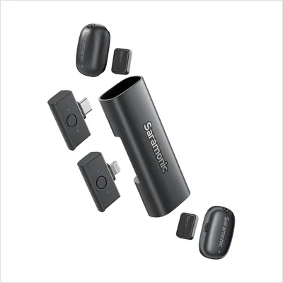 Радиосистема Saramonic Air SE-02 (TX+TX+RX+RX) 2 приёмника + 2 передатчика, для USB Type-C/Lightning — фото 1