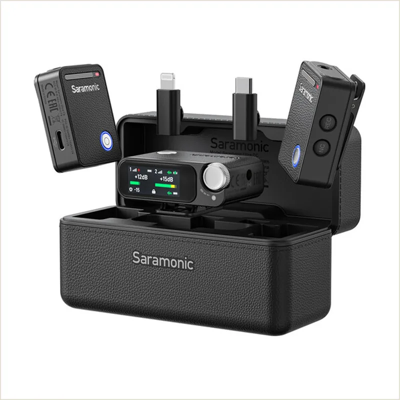 Радиосистема Saramonic Ultra 01 (TX+TX+RX) приёмник + 2 передатчика универсальная, чёрная