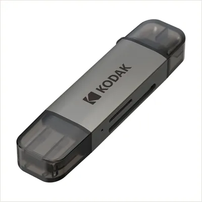 Картридер Kodak C220 High-Speed SD/MicroSD USB-A/Type-C, 200МБ/с — фото 1