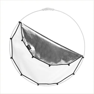 Сменный отражатель Lastolite LL LR3302 HaloCompact Cover 82cm серебро/белый — фото 1