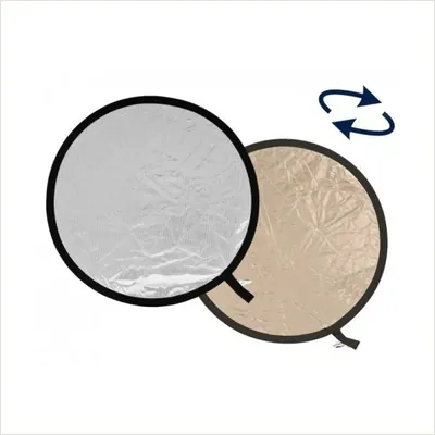 Отражатель Lastolite LL LR4828 120см золотистый/мягкое серебро — фото 1