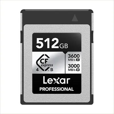 Карта памяти Lexar Professional Silver CFexpres 4.0 Type B 512GB R3600/W3000MB/s (LCXEXS4512G-RNENG) — фото 1
