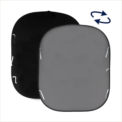 Фон складной Lastolite LL LB67GB черный/серый (1,8х2,15 м) — фото 1