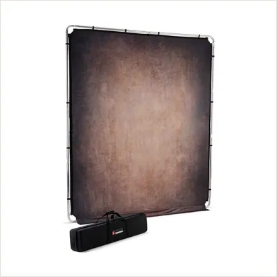 Фон тканевый Lastolite LL LB7934 EzyFrame Vintage Walnut (2x2,3 м) на раме — фото 1