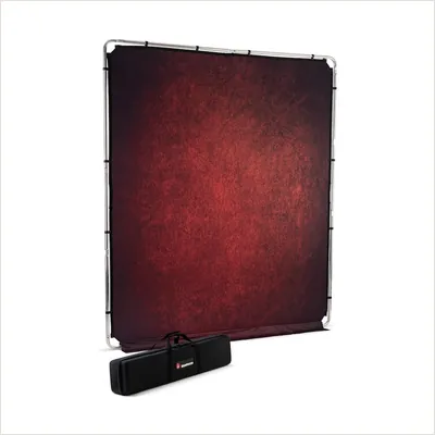 Фон тканевый Lastolite LL LB7940 EzyFrame Vintage Crimson (2x2,3 м) на раме — фото 1